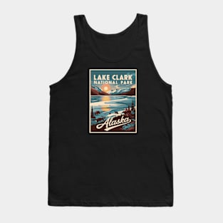 Retro Poster of Lake Clark National Park Tank Top